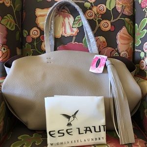 NWT Large Taupe Chinese Laundry Shoulder Bag